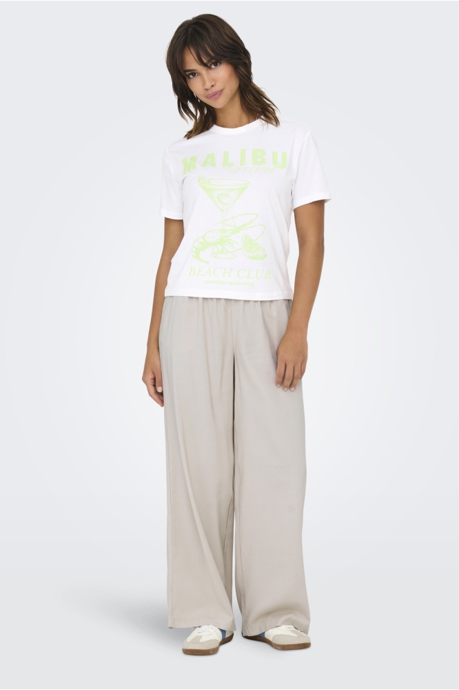 ONLDINA LIFE S/S CLUB TOP BOX JRS 15346663 BRIGHT WHITE/MALIBU